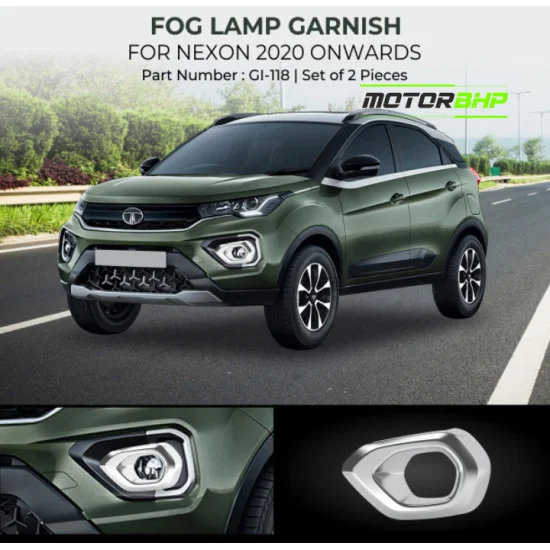 Buy Tata Nexon (2020 Onwards) Car Fog Light Chrome Accessories